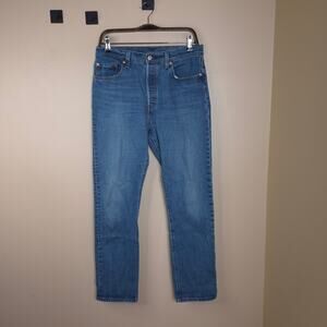 Levi's Premium 501 Skinny Button Fly Jeans in Medium Wash Size 32